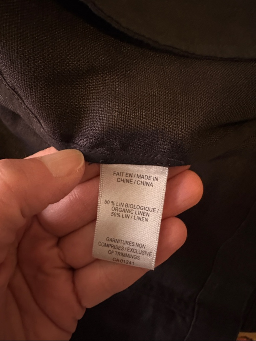 NWOT Simons Black Button-Front 100% Linen Jacket - Picture 8 of 8